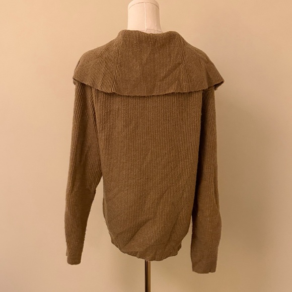 J. Crew Women's Tan Half-Zip Sweater - Picture 4 of 4